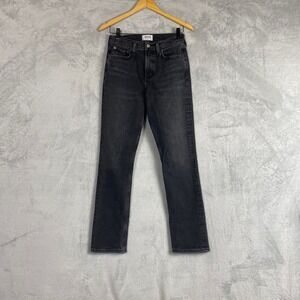 AGOLDE Lyle High Rise Straight Leg Jeans Washed Black A9023-1372 Womens‎ 26